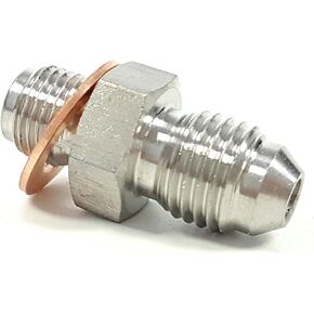 4AN to M12 x 1.5mm Turbo Oil Feed Restrictor Fitting Adapter For VOLVO SAAB TD04L TD04H