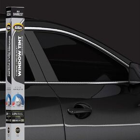 Gila XLB242 Xtreme Limo Black 2.5% VLT تظليل نافذة السيارة DIY التحكم في الوهج وحجب الأشعة فوق البنفسجية 24 بوصة × 78 بوصة (2 قدم × 6.5 قدم)