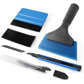Gomake Vinyl Wrap Tool Set Window Tint Kit,Window Tint Tools Small Rubber Squeegee, Car Window Tint Application Kit,Vinyl Wrap Tools Felt Squeegee for Car Wrapping,Window Cleaning