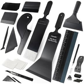 Gomake Window Tint Kit Vinyl Wrap Tool Car Windshield Back Window Tinting Tools with Bulldozer Squeegee Scrubber Paddle Squeegee Tint Squeegee Rubber Squeegee for Car Wrapping,Vinyl Film Installing
