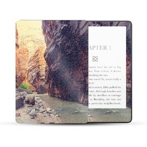 MightySkins Glossy Glitter Skin Compatible with Amazon Kindle Paperwhite 5 6.8-inch 11th Gen (2021) Full Wrap - The Narrows | Protective High-Gloss Glitter Finish | Easy to Apply | Made in The USA
