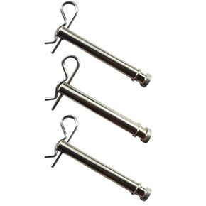 imUfer TS35010 Hitches Tow and Stow Stainless Steel Receiver Replacement for 2" & 2.5" Hitch Pins Keeper Clips (Silver)