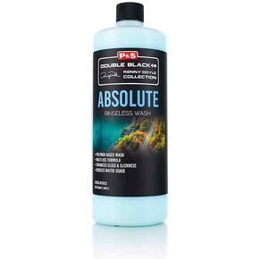 P & S PROFESSIONAL DETAIL PRODUCTS Absolute Rinseless Wash - Premium Soap Alternative; Emulsify Dirt; Softens Water; Safe on Paint, Coatings, Wraps, PPF (1 Quart)