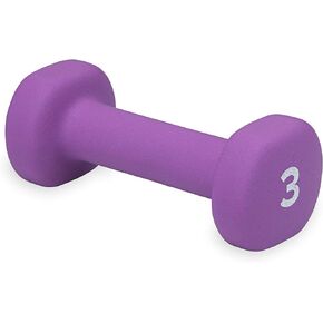 Dumbbell Hand Weight (Sold in Singles) - Neoprene Coated Exercise & Fitness Dumbbell for Home Gym Equipment Workouts Strength Training Free Weights for Women, Men (3lb, 5, 8, 10, 12, 15 Pound)
