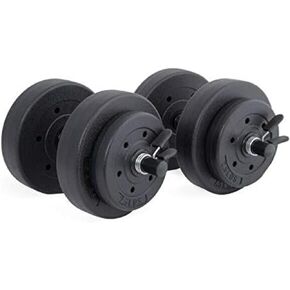 Cap Barbell 40-Pounds Cement Dumbbell Set (Black)