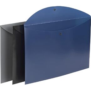 Smead Project Envelope, Snap Closure, Top Load, Tabloid Size, Assorted Colors, 6 per Pack (89691)