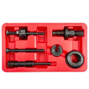 Sutekus Power Steering Pump Pulley Puller Installer Tool Set Removes and Installs Power Steering Pump Pulleys on Ford, GM, and Chrysler