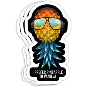 Swingers Pineapple Swinging Lifestyle Funny Swinger Gift Decorations - 4x3 Vinyl Stickers, Laptop Decal, Water Bottle Sticker (Set of 3)