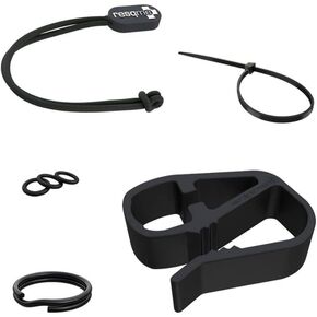 resqme Accessory Pack The Original Emergency Keychain Car Escape Tool, 2-in-1 Seatbelt Cutter and Window Breaker, Made in USA With Visor Clip, Lanyard, Keyring and Cable Tie