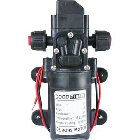 Amarine Made 12V مضخة الحجاب الحاجز لضغط المياه 6.5 لتر / دقيقة 1.7 GPM 80W الذاتي فتيلة RV الداعم البخاخ مضخة Micropump للقافلة / RV / قارب / البحرية in Kuwait