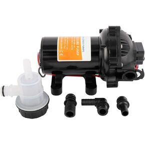 18.9 L/min 5.0 Gpm 60 Psi 12v Water Diaphragm Pressure Pump for Marine, Boat, Rv, Caravan