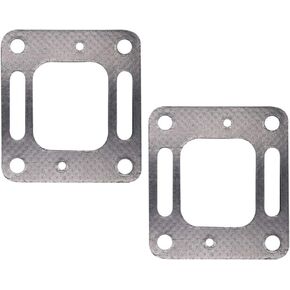 18-0897 Exhaust Restricted Elbow Risers Gasket for Mercury Mercruiser V6 V8 Bravo 27-863724 27-41813 2 Pack set
