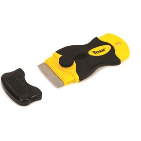 Titan Tools 17013 4-Inch Mini Razor Scraper with (10) Non-Marring Plastic Blades and (11) #20 Steel Blades