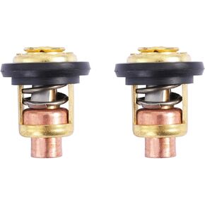 75692Q2 Thermostat Kit for Mercury Marine 135HP 150HP 175HP 200HP V6 143 Degree Replace for GLM 13340, 2 PCS