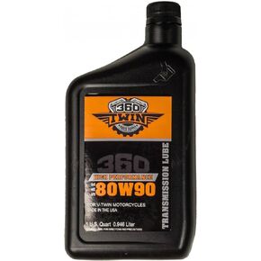 360 Twin High Performance 80W90 Transmission Lube for V-Twin Harley Davidson Motorcycles
