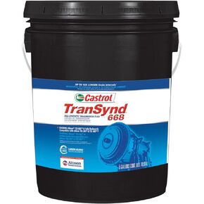 Castrol TranSynd 668 Full-Synthetic Automatic Transmission Fluid, 5 Gallon Pail