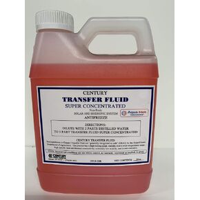 Century Heat Transfer Fluid, Non-Corrosive, Non-Toxic Propylene Glycol Antifreeze, Marine and RV Winterizer Fluid Freezing Point -50 Fahrenheit. Recomended by Aqua-Hot, Oasis & Timberline - 32oz
