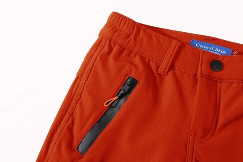 Camii Mia-Big-Boys-Fleece-Lined-Hiking Pants-Cargo Winter Snow Ski Pants Waterproof Insulted Warm Causal Lightweight in Saudi Arabia