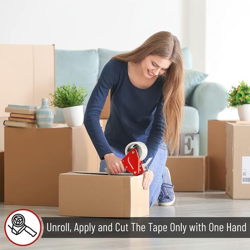 مستر بن - مسدس توزيع شريط التغليف 3 بوصة، شريط تغليف عالي التحمل مع موزع، مسدس شريط تغليف 3 بوصة، شريط تغليف شفاف، مسدس شريط لصناديق التعبئة، شريط متحرك، in Saudi Arabia