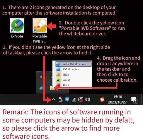سبورة بيضاء تفاعلية، لوحات ذكية للفصل الدراسي، اللعب في المنزل، فقط لنظام Windows الذي يحتاج إلى جهاز عرض يأتي مع قلم إلكتروني قابل لإعادة الشحن (سبورة بيضاء تفاعلية طويلة التركيز) in Saudi Arabia