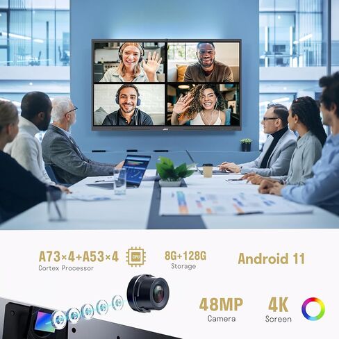 السبورة الذكية، 65 بوصة 4K UHD السبورة الذكية، السبورة الذكية التفاعلية التي تعمل باللمس، السبورة الذكية للفصول الدراسية والأعمال، نظام بيئي قوي للتطبيقات للاجتماعات عن بعد (اللوحة فقط) in Kuwait
