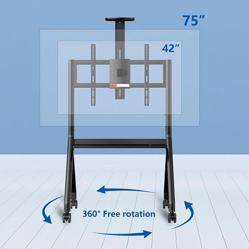 JAV Smart Board Stand for Interactive Whiteboard 55", Four Lockable Wheels, Design for The Modern Office or Classroom in Saudi Arabia