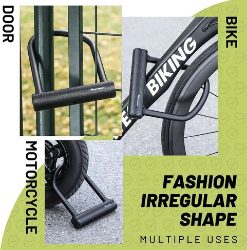 LuTuo U Bike Lock with Key, 17mm Bike Locks Heavy Duty Anti Theft Carbon Steel Bicycle Lock High Security Ebike Lock for Electric Scooter Mountain Bikes Wheel in Saudi Arabia