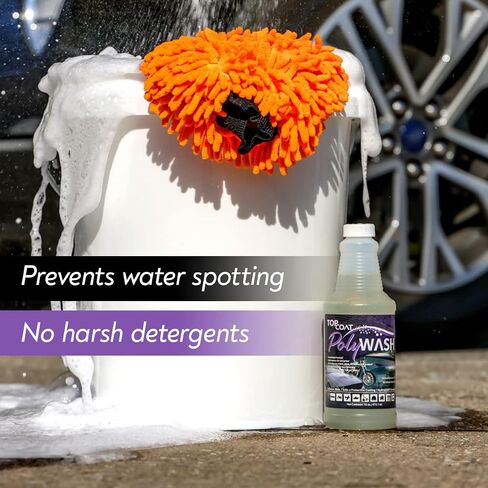 TopCoat PolyWash - Concentrated, Water-Based Car Wash - Exterior Care Products - Car Cleaner Prep for F11 16-Ounce Bottle in Saudi Arabia