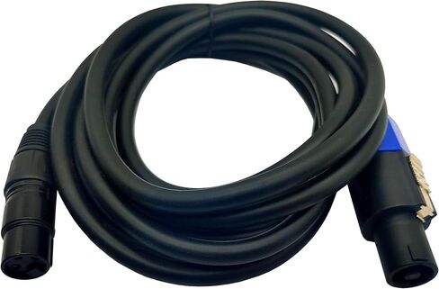 كابل مكبر صوت MTUERANC إلى XLR، محول صوت XLR 3 دبوس أنثى إلى مكبر صوت ذكر لسلك مكبر صوت DJ/PA مع قفل ملتوي (مكبر صوت إلى أنثى XLR 50 سم/1.6 قدم) in Saudi Arabia