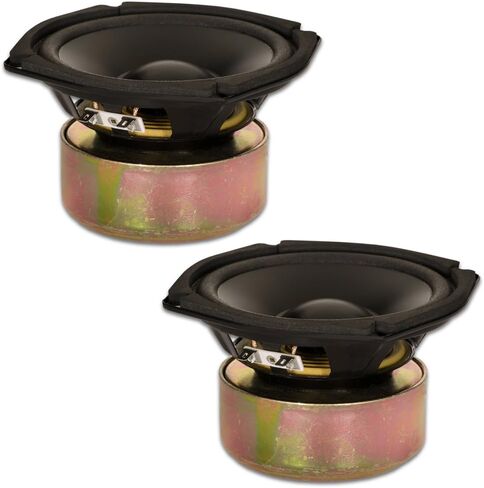 Goldwood Sound, Inc. Stage Subwoofer, Shielded 5.25" Woofers 130 Watt Each 4ohm Replacement 2 Speaker Set (GW-205/4S-2) in Saudi Arabia