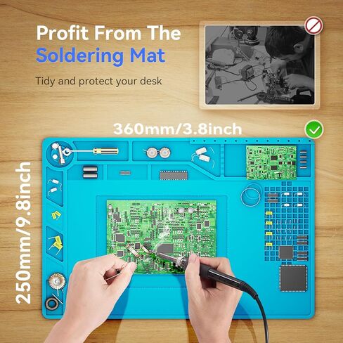 TOMLOV DM402 مجهر رقمي LCD مرن مقاس 10 بوصات، مجهر لحام لإصلاح الإلكترونيات، مجهر عملة عرض كامل، مكبر عملة مع ضوء حلقة، مجهر فيديو للكمبيوتر الشخصي للبالغين 1200X، 64 جيجابايت in Kuwait