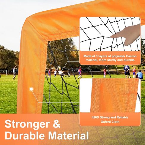 هدف كرة القدم للأطفال في الفناء الخلفي - شبكة مرمى كرة القدم المحمولة القابلة للطي من ZESKUU - أهداف كرة القدم المنبثقة مع حقيبة حمل - مناسبة للمراهقين في الأماكن المغلقة والخارجية لمعدات تدريب كرة القدم in Kuwait