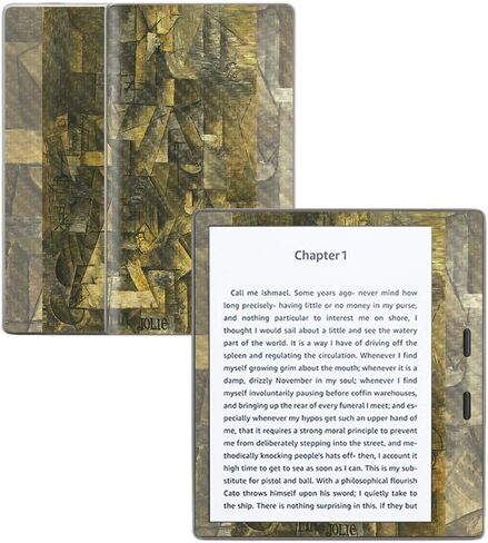 MightySkins Carbon Fiber Skin for Amazon Kindle Oasis 7" (9th Gen) - Seaweed | Protective, Durable Textured Carbon Fiber Finish | Easy to Apply, Remove, and Change Styles | Made in The USA in Saudi Arabia