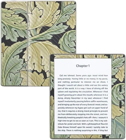 MightySkins Carbon Fiber Skin for Amazon Kindle Oasis 7" (9th Gen) - Seaweed | Protective, Durable Textured Carbon Fiber Finish | Easy to Apply, Remove, and Change Styles | Made in The USA in Saudi Arabia