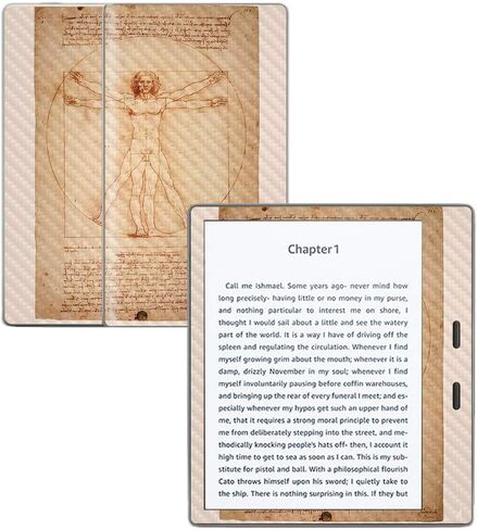 MightySkins Carbon Fiber Skin for Amazon Kindle Oasis 7" (9th Gen) - Seaweed | Protective, Durable Textured Carbon Fiber Finish | Easy to Apply, Remove, and Change Styles | Made in The USA in Saudi Arabia