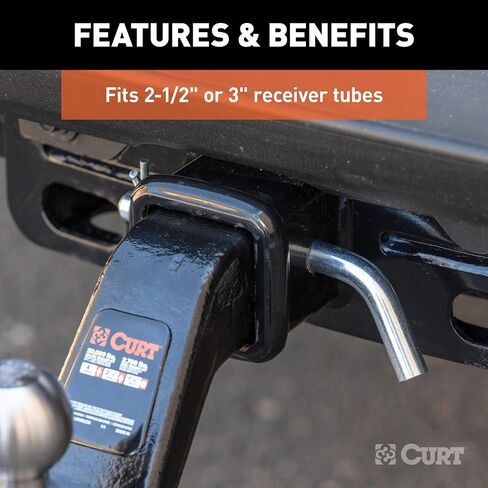 CURT 21506 دبوس وصلة مقطورة عالي التحمل مع رأس محزز، قطر 5/8 بوصة، يناسب جهاز استقبال 2-1/2 أو 3 بوصة in Saudi Arabia