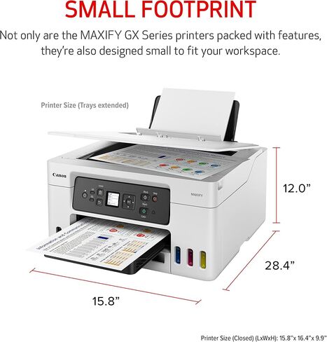 Canon PIXMA G6020 All-in-One Supertank Wireless (Megatank) Printer, Copier and Scan with Mobile Printing, Black, Works with Alexa in Kuwait