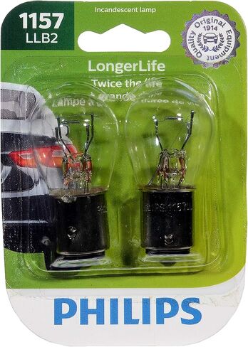 Philips Automotive Lighting 1157LLB2 1157 LongerLife Miniature Bulb, 2 Pack in Saudi Arabia
