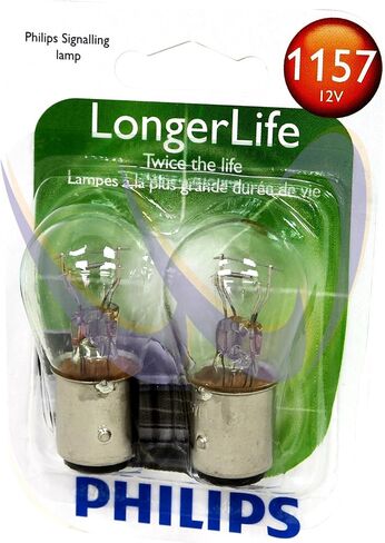 Philips Automotive Lighting 1157LLB2 1157 LongerLife Miniature Bulb, 2 Pack in Saudi Arabia