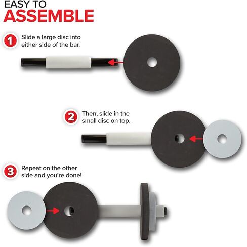 Modern Innovations Kids Weight Set (2 Pack) Toy Dumbbells, Baby Dumbbell Workout Weights, Fun Fitness and Exercise Equipment for Toddlers - Black & Gray… in Kuwait