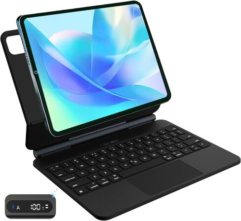 Magnetic Keyboard for iPad Pro 11 inch(1st,2nd,3rd and 4th Gen) Air 10.9 inch(4th and 5th Gen),iPad Case with Wireless Bluetooth Keyboard (White) in Saudi Arabia