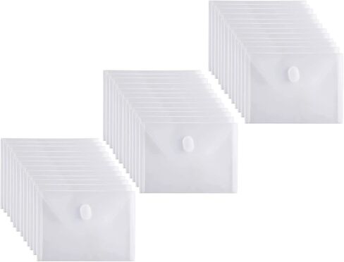 YESSART 5x7 Small Plastic Envelopes Receipt Check Storage File Holder Case 20 Pack Hook & Loop Closure in Saudi Arabia