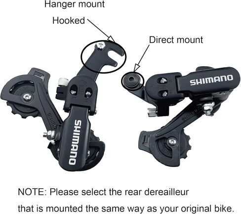دراجة هوائية خلفية Derailleur RD-TZ31-A Tourney 6/7 سرعة للدراجة الجبلية حامل مباشر/حامل شماعات in Kuwait