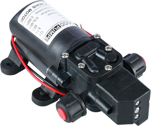Amarine Made 12V مضخة الحجاب الحاجز لضغط المياه 6.5 لتر / دقيقة 1.7 GPM 80W الذاتي فتيلة RV الداعم البخاخ مضخة Micropump للقافلة / RV / قارب / البحرية in Kuwait
