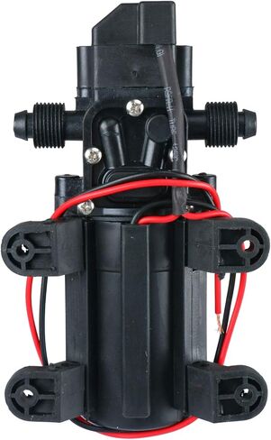 Amarine Made 12V مضخة الحجاب الحاجز لضغط المياه 6.5 لتر / دقيقة 1.7 GPM 80W الذاتي فتيلة RV الداعم البخاخ مضخة Micropump للقافلة / RV / قارب / البحرية in Kuwait