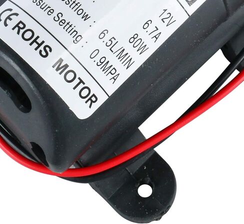 Amarine Made 12V مضخة الحجاب الحاجز لضغط المياه 6.5 لتر / دقيقة 1.7 GPM 80W الذاتي فتيلة RV الداعم البخاخ مضخة Micropump للقافلة / RV / قارب / البحرية in Kuwait