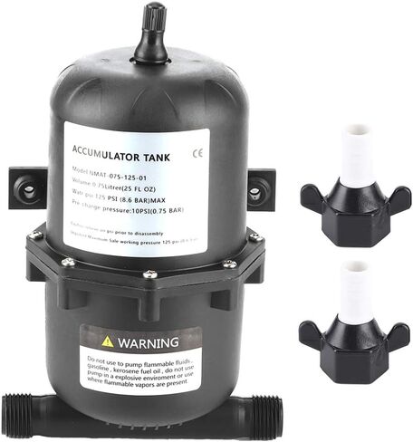 Mini Pressure Tank, Accumulator Pressure Tank Water Pump Flow Control 0.75 L 125PSI Waterproof for Marine RV Boat Accumulator Tank 12V accumulator tank accumulator tank in Saudi Arabia