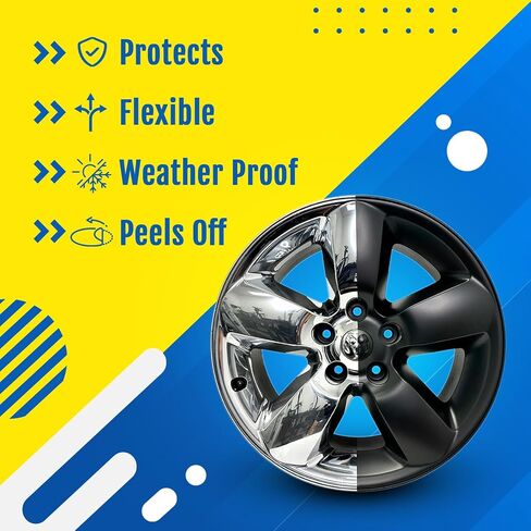 DipYourCar.com EZ Paint - علبة طلاء السيارات القابلة للرش | حماية طلاء قابلة للإزالة للسيارات والعجلات والزخارف والشعارات | رذاذ اللون الأسود الفائق in Saudi Arabia