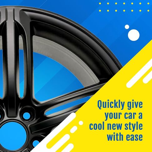 DipYourCar.com EZ Paint - علبة طلاء السيارات القابلة للرش | حماية طلاء قابلة للإزالة للسيارات والعجلات والزخارف والشعارات | رذاذ اللون الأسود الفائق in Saudi Arabia