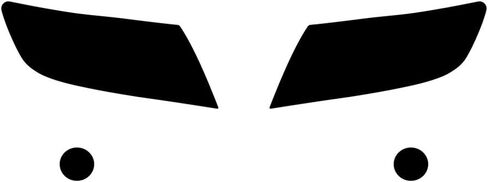 Rvinyl Headlight Tint Covers Compatible with Chevrolet Colorado 2015-2022 - Installation Kit in Kuwait